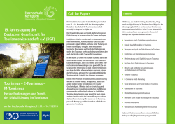 Informationen zum Call for Papers