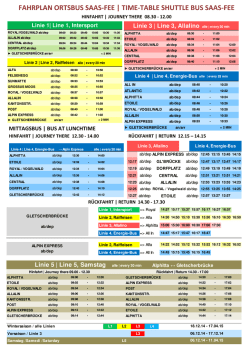 FAHRPLAN ORTSBUS neu - Saas-Fee