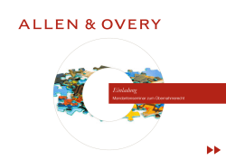 Dr. Oliver Seiler - allenovery