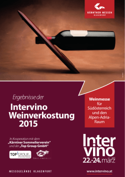 Ergebnisse der Intervino Weinverkostung 2015