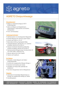 AGRETO Dreipunktwaage - AGRIS Agrar Informations