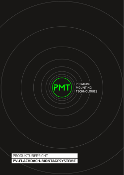 SF PMT PV-Flachdach-Montagesysteme - PMT
