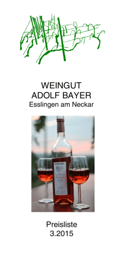 Preisliste März 2015 als PDF