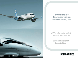 Stéphane Wettstein, Geschäftsführer Bombardier Transportation