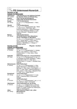 Gottesdienstordnung 2015, Kalenderwoche 21