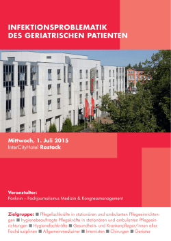 infektionsproblematik des geriatrischen patienten