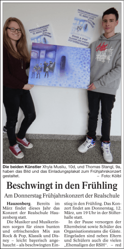Zeitungsartikel lesen - Realschule Hauzenberg