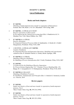 EUGENY Y. KENIG List of Publications Books and book chapters
