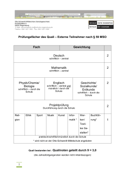 Informationen f&uuml;r externe Teilnehmer!