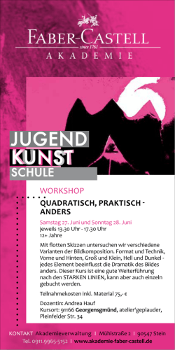 JUGEND KUNST - ateliergeplauder