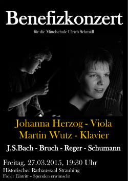 Johanna Herzog - Viola Martin Wutz - Klavier