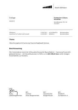 Vorlage 056/2015 mit Anlage