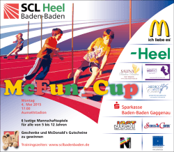 McFun-Cup - SCL Heel Baden