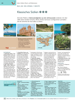 Klassisches Sizilien - Reisebüro und Reisebuchung online