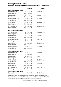 Ferienplan 2015-2018