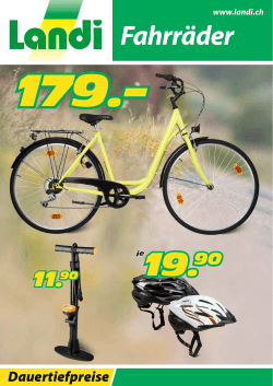 Fahrräder und Zubehör 2015 (pdf / 3479 KB)