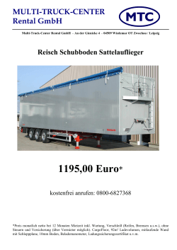 Reisch Schubboden - Multi-Truck