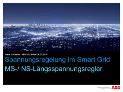 Spannungsregelung im Smart Grid