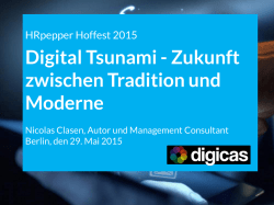 Digital Tsunami - Zukunft zwischen Tradition und Moderne