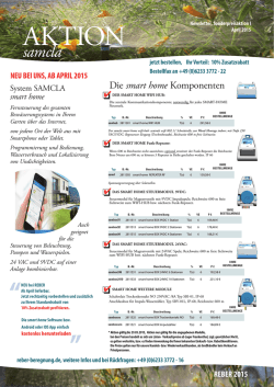 Download: Bestellliste SMARTHOME - reber