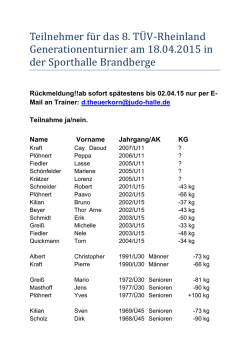 Teilnehmerliste