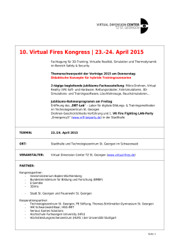 agenda VFK 2015 - Virtual Fires Kongress