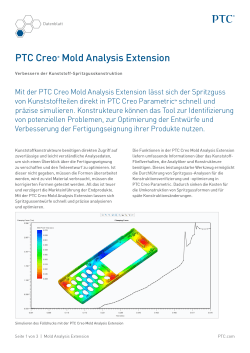 PTC Creo® Mold Analysis Extension