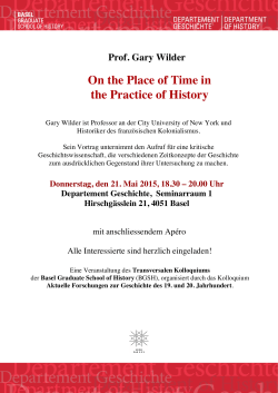 On the Place of Time in the Practice of History