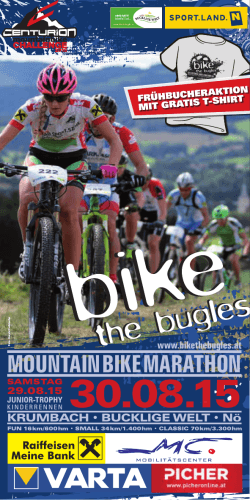 MOUNTAIN BIKE MARATHON - ARGE Mountainbike Krumbach