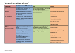 "Ausgezeichnete Unternehmen"