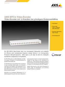AXIS M7016 Video Encoder