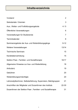 Sektion Paar-, Familien- u. Sozialtherapie