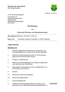 Sitzung II. WP/2015/PUA/10