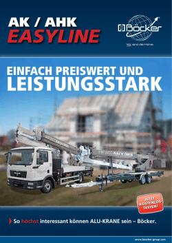 EASYLINE - B&ouml;cker Maschinenwerke GmbH