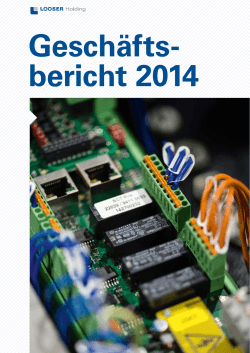 Geschäfts- & Finanzbericht 2014