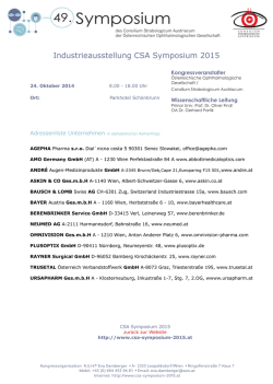 Industrieausstellung am 24. Oktober 2015 Parkhotel Sch&ouml;nbrunn