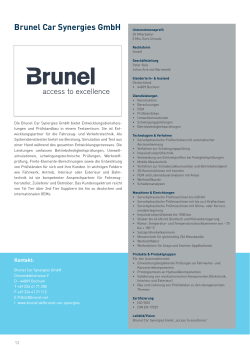 Brunel Car Synergies GmbH