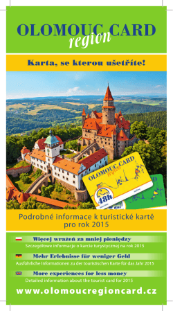 ke stažení zde - Olomouc region Card