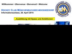 Unterlagen herunterladen - Hockey Club Münchenbuchsee