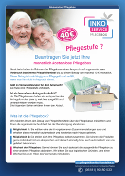 Inkoservice Pflegebox