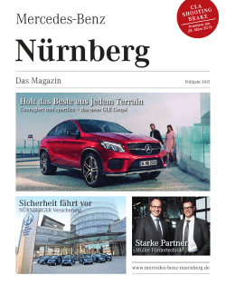 PDF herunterladen - Mercedes-Benz Niederlassungsmagazine