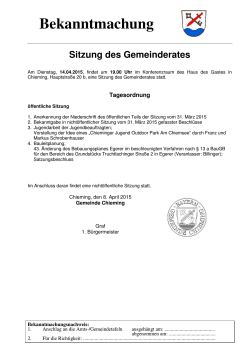 GRBekannt 1 - Gemeinde Chieming