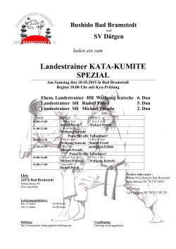spezial-lehrgang - Karate-Dojo Bushido Bad Bramstedt e.V.