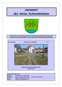 Amtsblatt 03.2015 - Amt Scharmützelsee