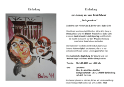 Einladug  - Lichtig