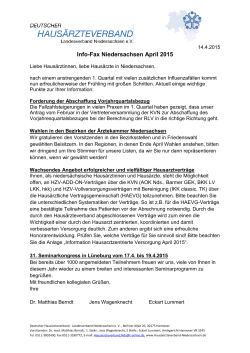 Fax Landesverband Niedersachsen April 2015