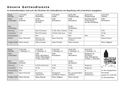 Gottesdienstplan 2-2015