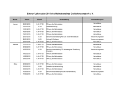 Jahresarbeitsplan - Heimatverein Gro&szlig;erkmannsdorf e.V.