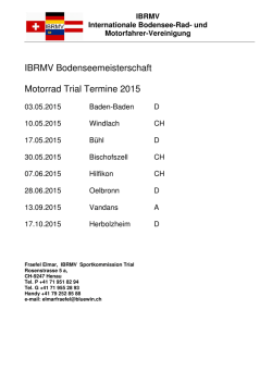 IBRMV Bodenseemeisterschaft Motorrad Trial