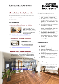 Information Swiss- Boardinghouse Boardinghouse